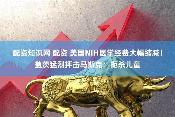 配资知识网 配资 美国NIH医学经费大幅缩减！盖茨猛烈抨击马斯克：扼杀儿童